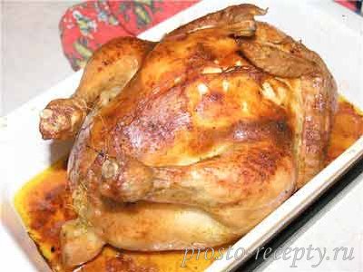 Курица фаршированная в духовке